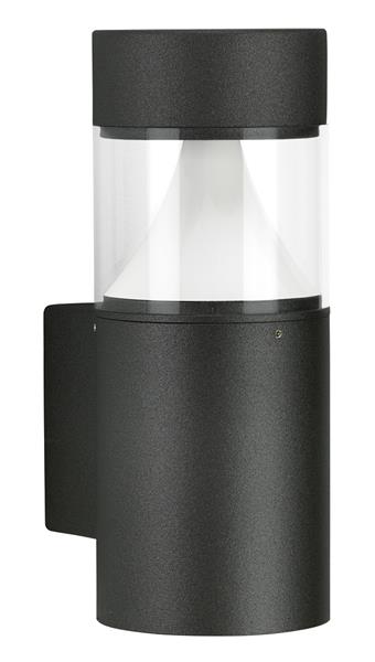 Wandleuchte Typ Nr. 0275 - Farbe: schwarz, mit 1 x LED 9 W, 1000 lm