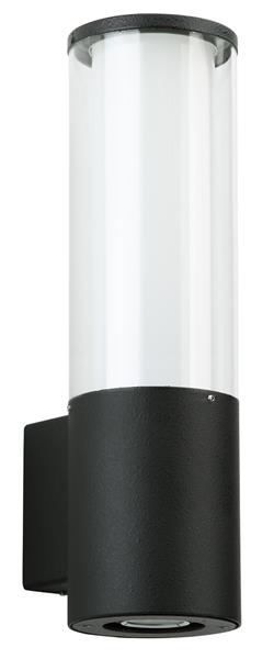 Wandleuchte Typ Nr. 0321 mit zus. Unterlicht - Farbe: schwarz, für 1 x Lampe max