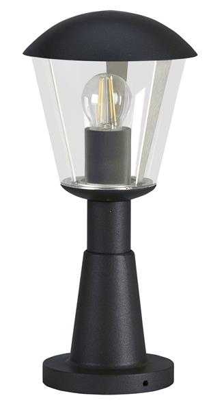 Sockelleuchte Typ Nr. 0554 - Farbe: schwarz, für 1 x Lampe, E27