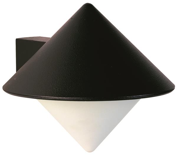 Wandleuchte Typ Nr. 0617 - Farbe: schwarz, für 1 x Lampe, E27