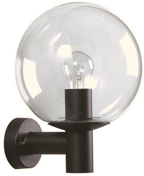 Wandleuchte Typ Nr. 0639 - Farbe: schwarz, für 1 x Lampe, E27