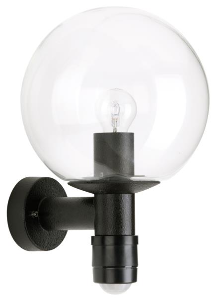 Wandleuchte Typ Nr. 0641 - Farbe: schwarz , mit BWM für 1 x Lampe, E27