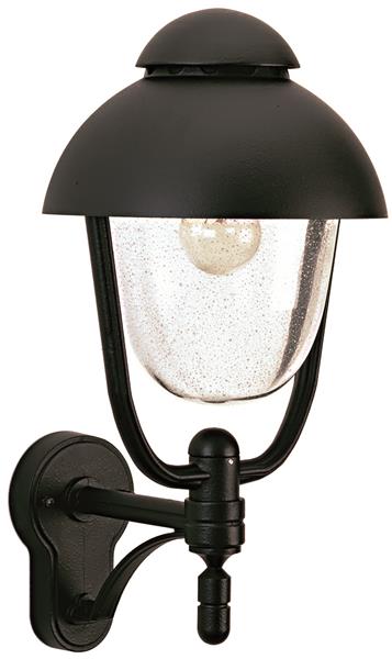 Wandleuchte Typ Nr. 0688 - Farbe: schwarz, für 1 x Lampe, E27