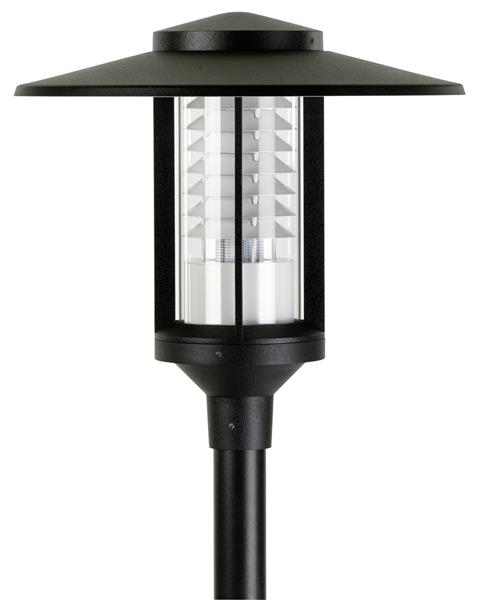 Mastaufsatzleuchte Typ Nr. 0808 - Farbe: schwarz, 1-fl.,mit 1 x LED 52 W, 4150 l