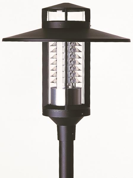 Mastaufsatzleuchte Typ Nr. 0809 - Farbe: schwarz, 1-fl.,mit 1 x LED 52 W, 4150 l