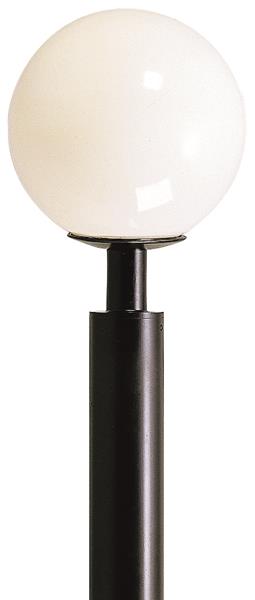 Kugelaufsatzleuchte Typ Nr. 0850 - Farbe: schwarz, für 1 x A60 - 100 W, E27*** A