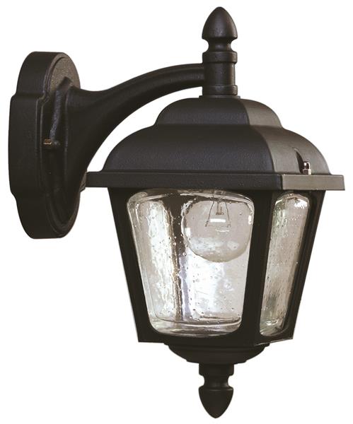 Wandleuchte Typ Nr. 1813 - Farbe: schwarz, für 1 x Lampe, E27