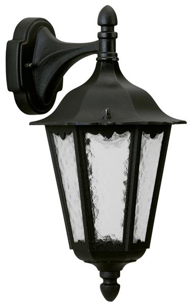 Wandleuchte Typ Nr. 1819 - Farbe: schwarz, für 1 x Lampe, E27
