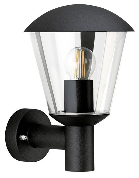 Wandleuchte Typ Nr. 1854 - Farbe: schwarz, für 1 x Lampe, E27