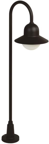 Wegeleuchte Typ Nr. 2005 - Farbe: schwarz, für 1 x Lampe, E27