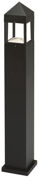 Pollerleuchte Typ Nr. 2016 - Farbe: schwarz, für 1 x QT-DE 80 W, R7s