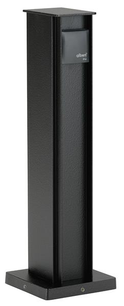 Steckdosensäule Typ Nr. 2105 - 2-fach, Farbe: schwarz