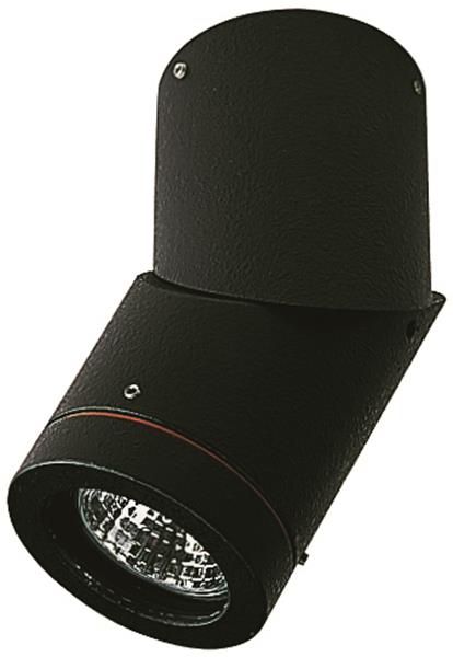 Deckenaufbaustrahler Typ Nr. 2138 - Farbe: schwarz, für 1 x PAR 16 - 50 W, GU10