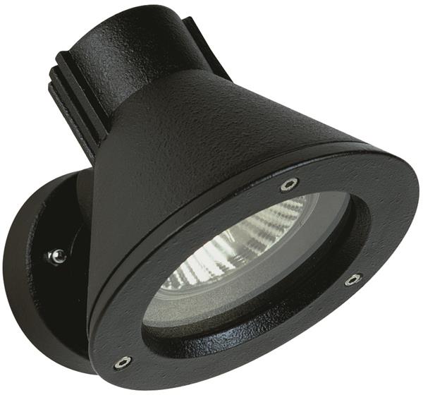 Wandstrahler Typ Nr. 2155 - Farbe: schwarz, für 1 x Lampe, E27