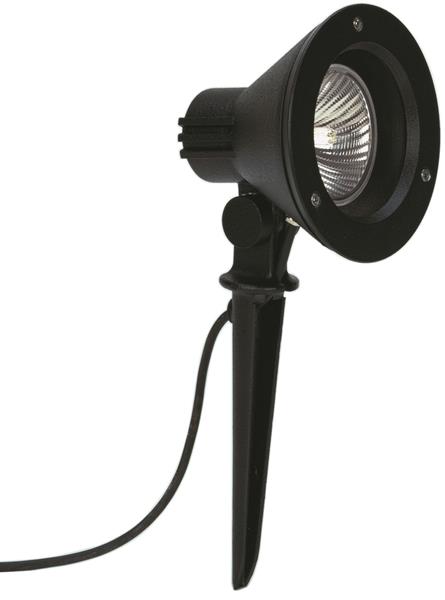 Spießstrahler Typ Nr. 2156 - Farbe: schwarz, für 1 x Lampe, E27