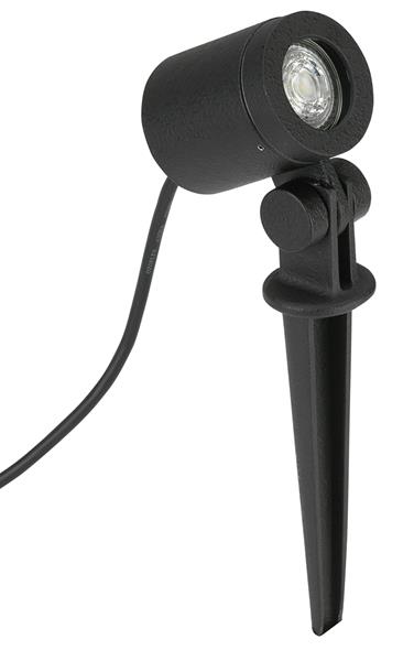 Spießstrahler Typ Nr. 2197 - Farbe: schwarz, für 1 x PAR 16 - 50 W, GU10