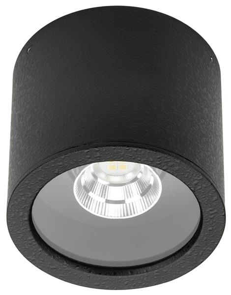 Deckenaufbaustrahler Typ Nr. 2319 - Farbe: schwarz, mit 1 x LED 8 W, 800 lm,3000