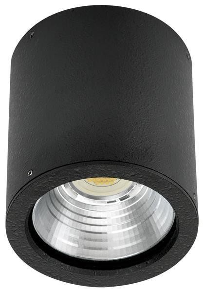 Deckenaufbaustrahler Typ Nr. 2380 - Farbe: schwarz, mit 1 x LED 12 W, 1200 lm