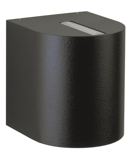 Wandstrahler Typ Nr. 2400 - 2-seitig - Farbe: schwarz, Lichtaustritt eng/eng, mi