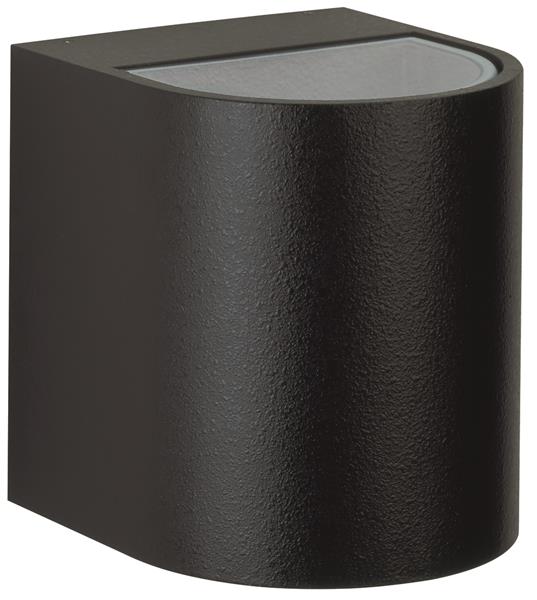 Wandstrahler Typ Nr. 2402 - 2-seitig - Farbe: schwarz, Lichtaustritt breit/breit