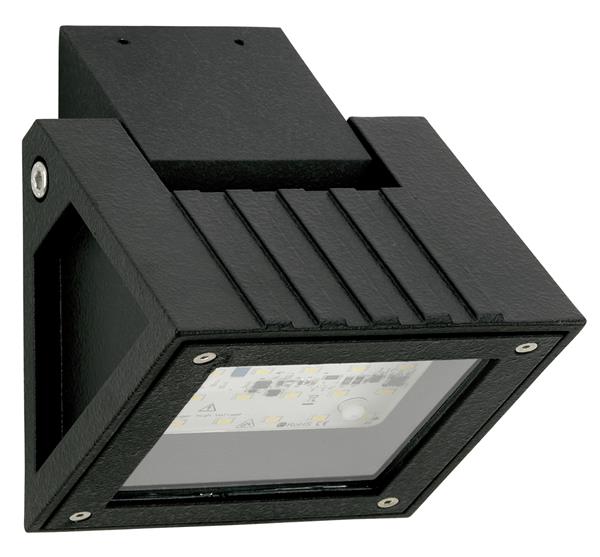Wandstrahler Typ Nr. 2410 - Farbe: schwarz, mit 1 x LED 16 W, 1600 lm