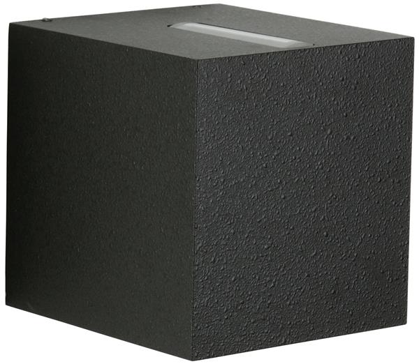 Wandstrahler Typ Nr. 2416 - 2-seitig - Farbe: schwarz, Lichtaustritt eng/breit,