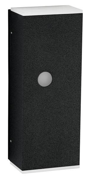 Wandstrahler Typ Nr. 2490 - 2-seitig mit Bewegungsmelder - Farbe: schwarz 2-seit