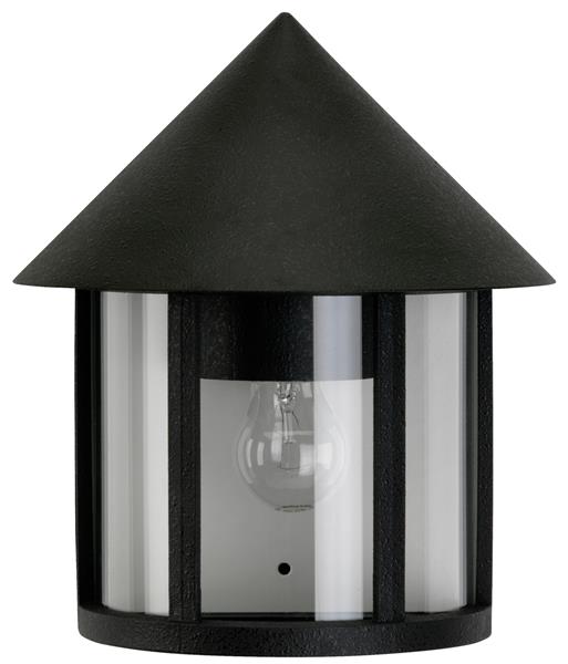 Wandleuchte Typ Nr. 3222 - Farbe: schwarz, für 1 x Lampe, E27