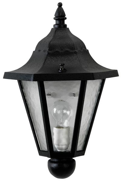 Wandleuchte Typ Nr. 3229 - Farbe: schwarz, für 1 x Lampe, E27