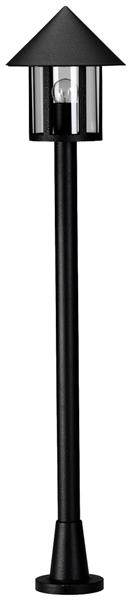 Wegeleuchte Typ Nr. 4126 - Farbe: schwarz, für 1 x Lampe, E27