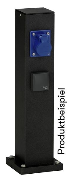 Energiesäule leer Typ Nr. 4405, bis zu 3 Einsätzen - Farbe: schwarz,