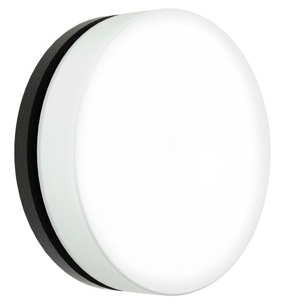 Wand- und Deckenleuchte,  Typ Nr. 6307 - Farbe: schwarz, 1 x LED 12 W, 1200 lm