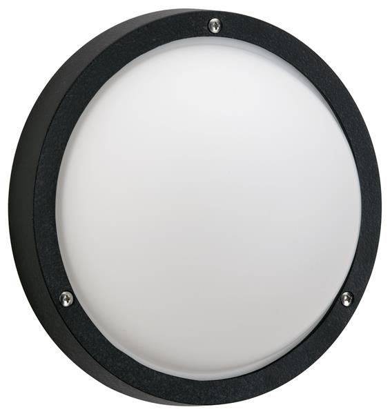Wand- und Deckenleuchte Typ Nr. 6328 - Farbe: schwarz, mit 1 x LED 10 W, 900 lm,