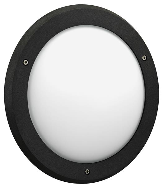 Wand- und Deckenleuchte Typ Nr. 6419 - Farbe: schwarz, mit 1 x LED 12 W,1200 lm,