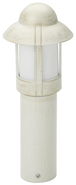 Sockelleuchte Typ Nr. 0531 - Farbe: weiß-gold, für 1 x Lampe, E27