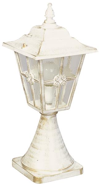 Sockelleuchte Typ Nr. 0532 - Farbe: weiß-gold, für 1 x Lampe, E27