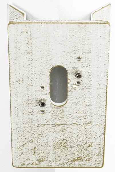 Eckbock eckig Typ Nr. 1007 - Farbe: weiß-gold