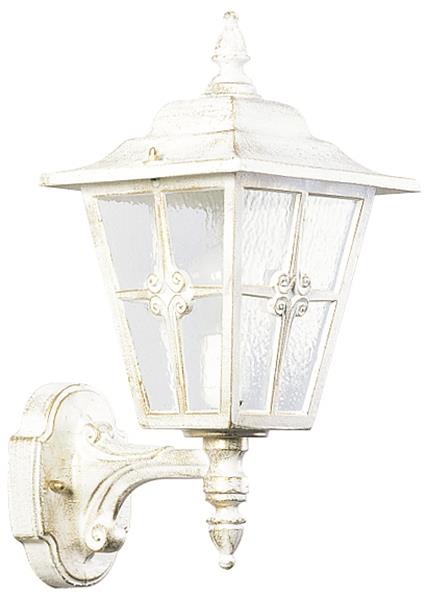 Wandleuchte Typ Nr. 1804 - Farbe: weiß-gold, für 1 x Lampe, E27