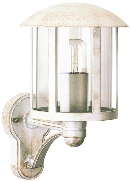 Wandleuchte Typ Nr. 1834 - Farbe: weiß-gold, für 1 x Lampe, E27