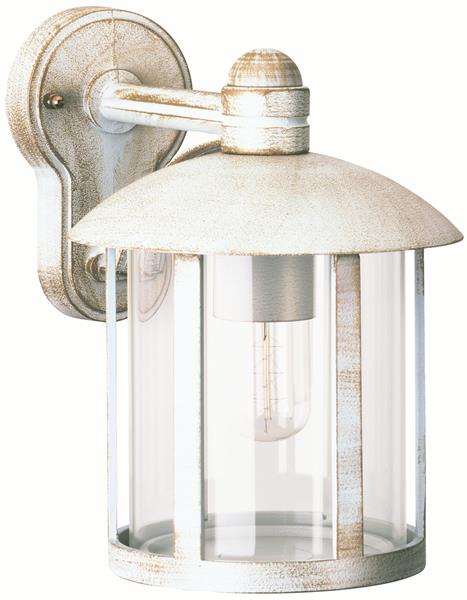 Wandleuchte Typ Nr. 1835 - Farbe: weiß-gold, für 1 x Lampe, E27