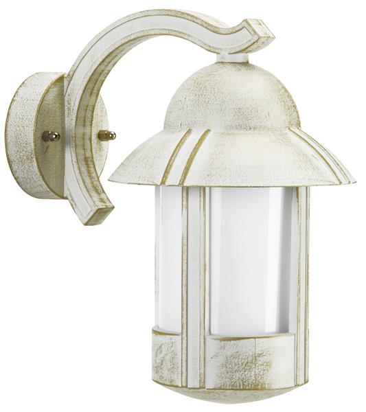 Wandleuchte Typ Nr. 1841 - Farbe: weiß-gold, für 1 x Lampe, E27