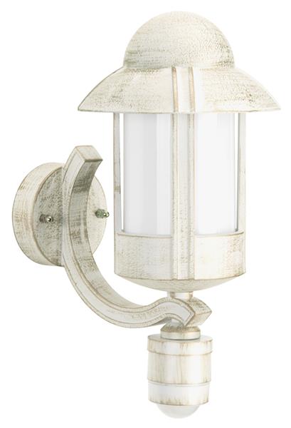 Wandleuchte Typ Nr. 1842 - Farbe: weiß-gold, mit BWM für 1 x Lampe, E27