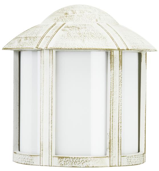 Wandleuchte Typ Nr. 3221 - Farbe: weiß-gold, für 1 x Lampe, E27