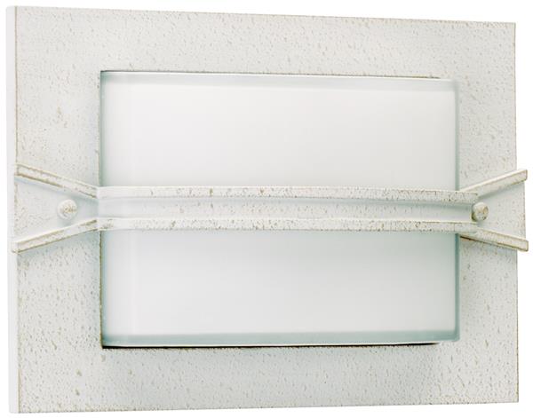 Wand- und Deckenleuchte Typ Nr. 6263 - Farbe: weiß-gold, für 1 x Lampe, E27