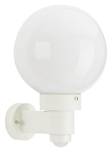 Wandleuchte Typ Nr. 0257 - Farbe: weiß, mit BWM, für 1 x Lampe, E27