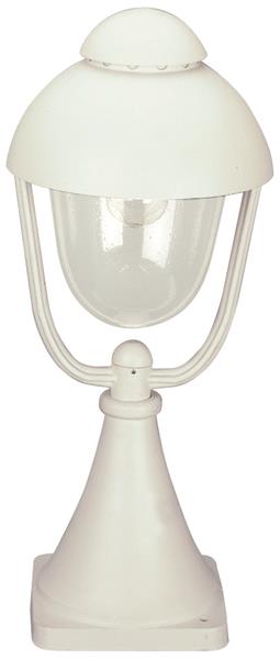 Sockelleuchte Typ Nr. 0515 - Farbe: weiß, für 1 x Lampe, E27