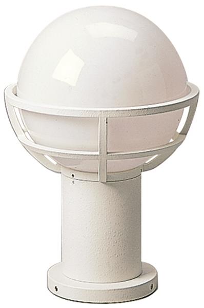 Sockelleuchte Typ Nr. 0520 - Farbe: weiß, für 1 x Lampe, E27