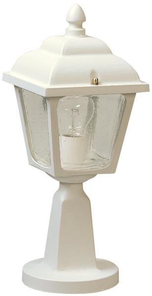 Sockelleuchte Typ Nr. 0536 - Farbe: weiß, für 1 x Lampe, E27