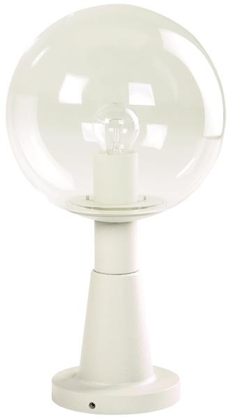 Sockelleuchte Typ Nr. 0538 - Farbe: weiß, für 1 x Lampe, E27