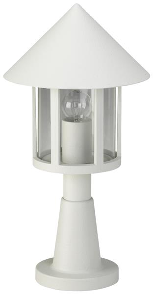 Sockelleuchte Typ Nr. 0539 - Farbe: weiß, für 1 x Lampe, E27